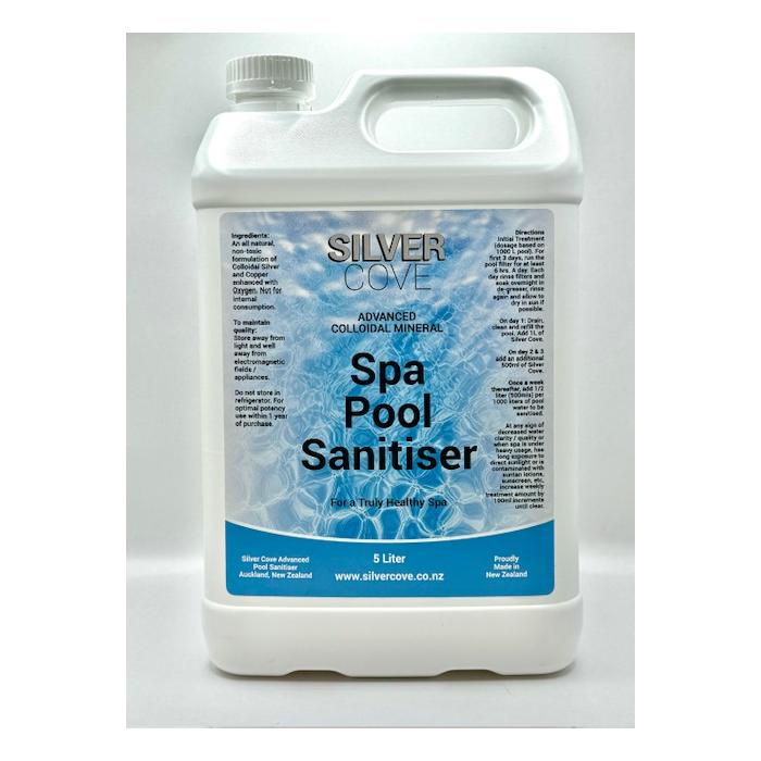 2 Bottles of Silver Cove Spa Pool Sanitiser 5 Litres