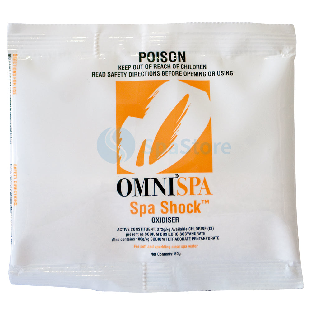 OMNI SPA Shock 50g (Bundle of 20) at Spa Store New Zealand