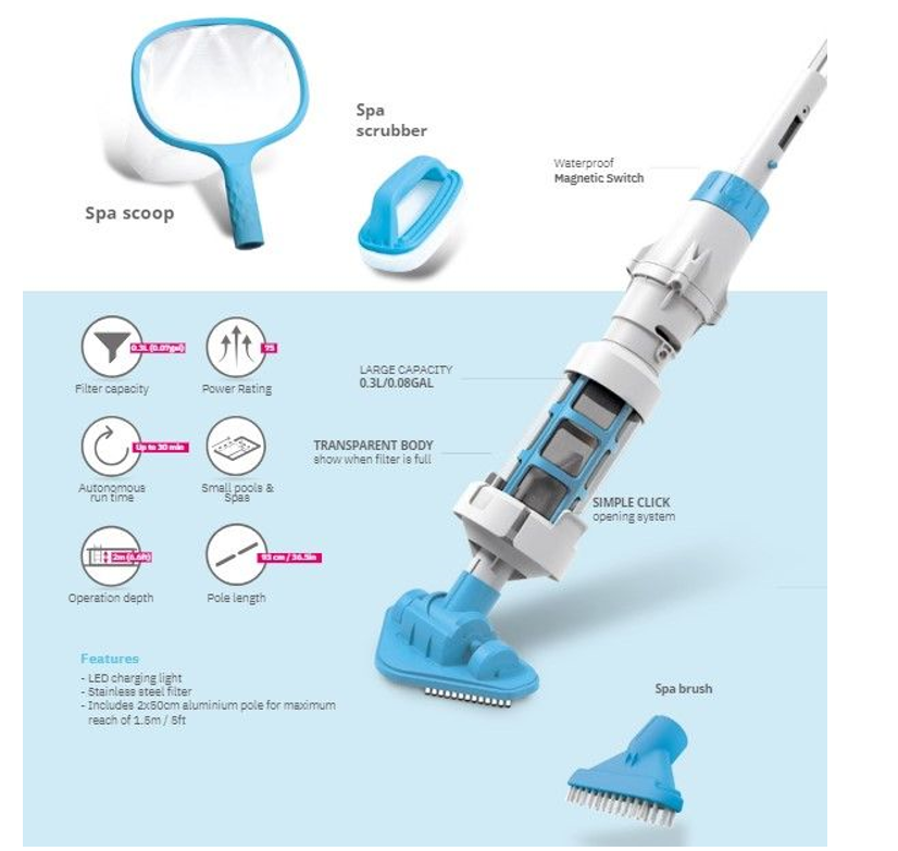 BWT PK Spa Kit Rechargable Vacuum at Spa Store New Zealand